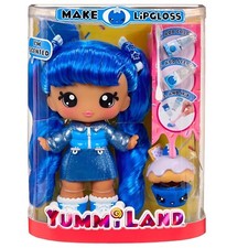 MGA's New Yummiland Large Doll + Lipgloss Pet- Rory Blue for Boys and Girls Gift