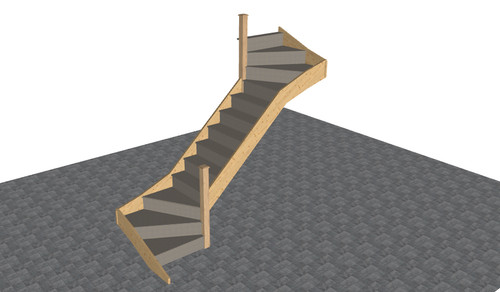 Shape winder staircase - shape,