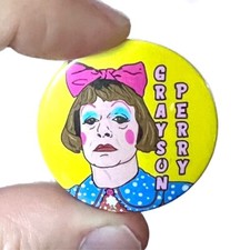Grayson Perry Inspired 38mm Button Pin Badge 