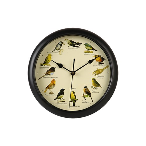 Singing bird wall clock - singing,