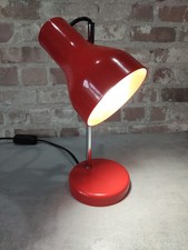 Vintage 1980's Red Desk Lamp.