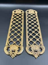 Two antique brass finger