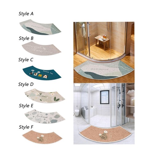 Curved bath mat - mat,