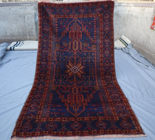 4x7 Deep Indigo Baluchi Tribal