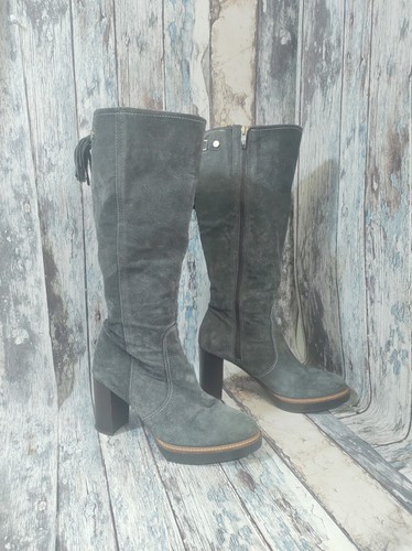 Womens grey knee boots size - womens,
