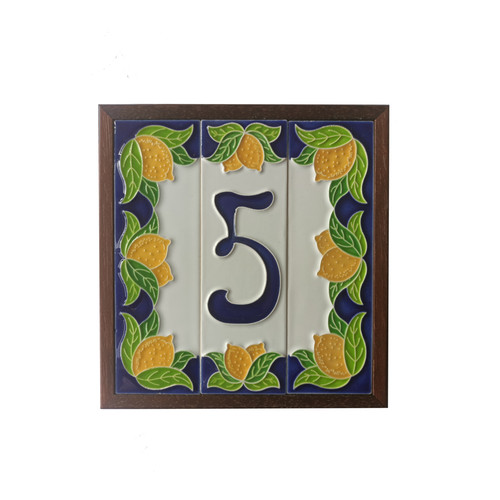 Hand painted ceramic lemon - hand-painted,