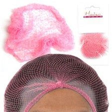 Pink slumber net hair bun - hair,