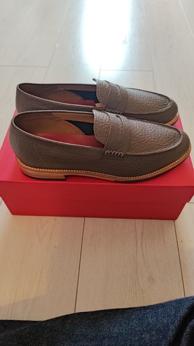 Grenson leather penny loafer - grenson,