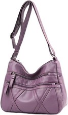 ModaZeal Soft PU Leather Handbags for Women Crossbody Bag Ladies #135 Purple 