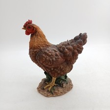 Vivid Arts Summer Hen Chicken Lifelike Garden Ornament Indoor or Outdoor  28 cm