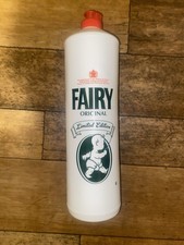 Vintage Style Fairy Liquid Empty Plastic Bottle Limited Edition 1000ml Set Prop