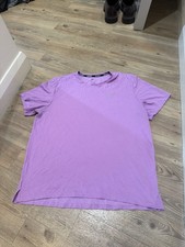 Nike Dri-Fit Vivid Pink UV Miler Top BNWT Large Running T-Shirt Tee 3M Mens L