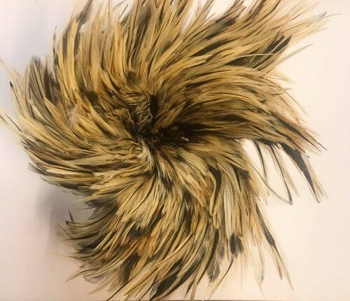 Badger saddle hackles packs - badger, 2g
