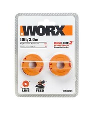 WORX Replacement Spool Line Grass Trimmer Twin Pack Garden Strimmer WA0004