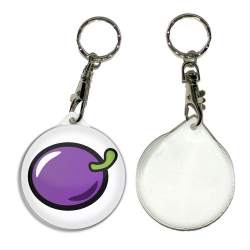 Fruit machine plum key ring - key,