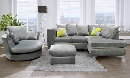 Ella grey corner - grey, sofa