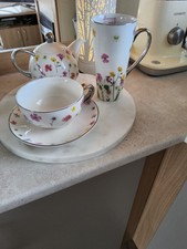 Fox Ivy Flower Large Cup Small Teapot And Large Mug