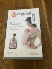 ErgoBaby Embrace Cozy Newborn Carrier 7-25lbs/3.2-11.3kg (NEW WITH Box)