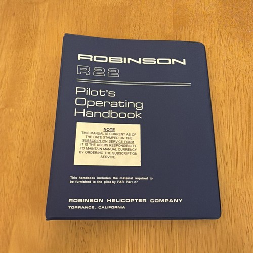 Robinson r22 poh - r22,