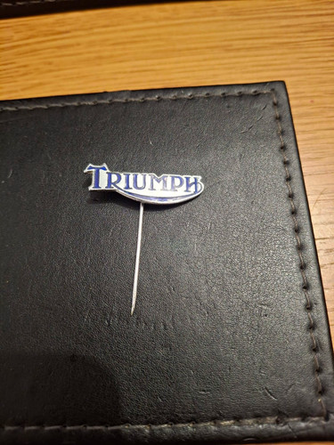 Triumph motorcycle logo - logo, enamel