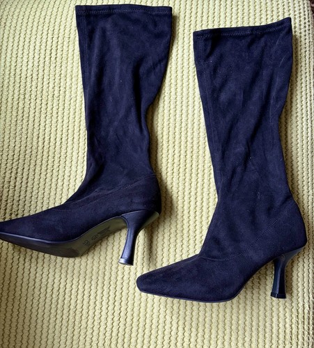 Ladies stylish knee high black - stylish,