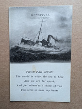 OLD POSTCARD MILITARY SHIP STEAMER  HUNTSPILL TRANSPORT STORM PT 851