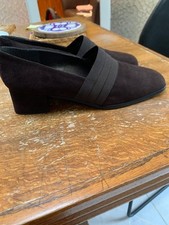 RUSSELL & BROMLEY  BOND STREET LADIES SLIPON SHOES STUART WEITZMAN BROWN 5.5