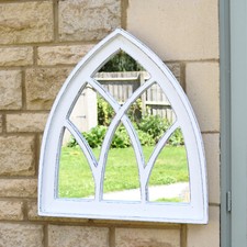 White Gothic Arch Mirror