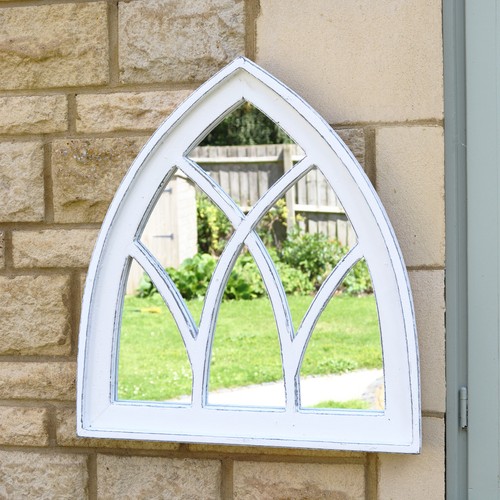 White gothic arch - white,