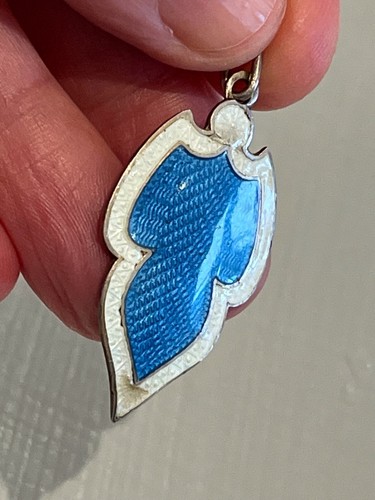Antique silver enamel - silver,