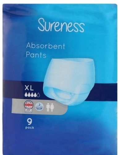 Sureness absorbent pants x - pants:, 9s