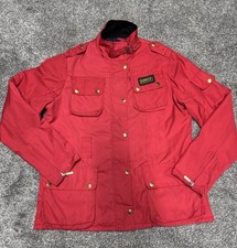 Barbour International Women's Lightweight Quilted Jacket Size UK 14 Red