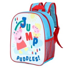 Peppa Pig Kids' Backpack, School Bag, Jump in Puddles Boys, Girls