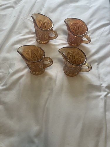 Beautiful amber glass jugs - amber,
