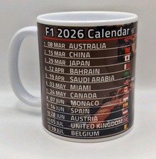 F1 2026 Calendar Mug