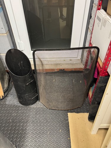Fire guard and - fire, scuttle