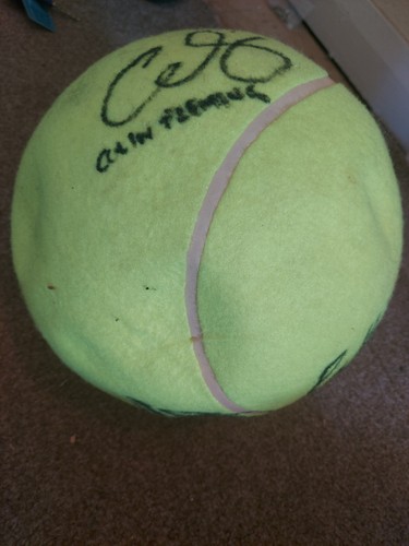 Signed tennis ball andy murray - signed,