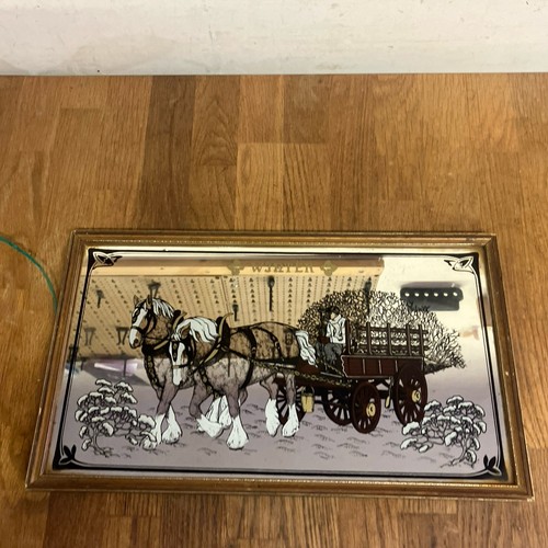 Shire horse winter pub mirror - winter,