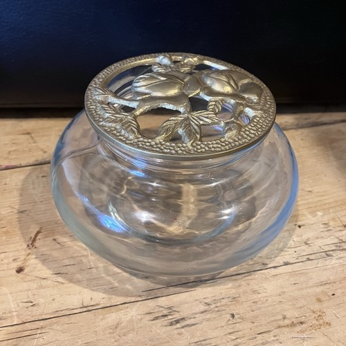 Potpourri glass bowl - potpourri, dish