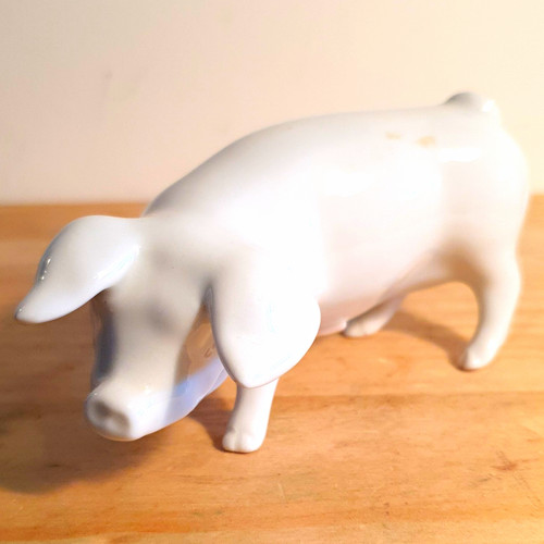 Royal dux white glossy ceramic - dux,