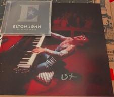 Elton John Diamonds CD & Official Authentic Signed Autographed Insert