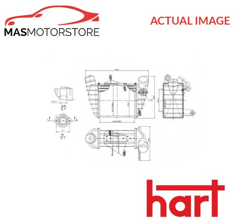 Intercooler radiator hart 630 - intercooler,