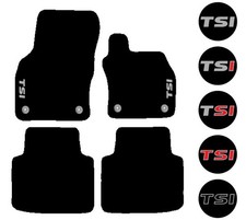 Fits Skoda Superb 2015-2023 Black Tailored Car Mats TSI Badge/Motif/Embroidery
