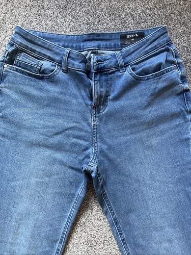 Women blue denim pedal - blue,