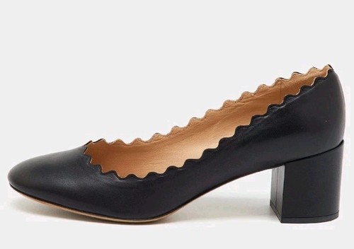 Chloe scallop trim - scallop, leather