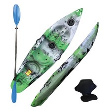 Riber Deluxe One Man Sit On Top Kayak R-1005-Green/White/Black