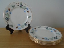Colclough Linden Bone China 16cm Plates - Set of 6