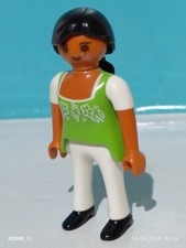 PLAYMOBIL PASSENGER FIGURE TERMINAL AIRPLANE BRUNETTE WOMAN RUNWAY REF 4310