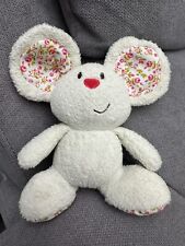 ELC Blossom Farm Nibbles Mouse Baby Toy Rattle 4” Plush Soft Toy Floral Ears