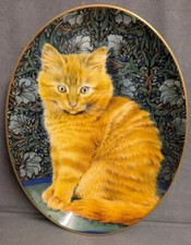 Royal Worcester Oval Cat Plate